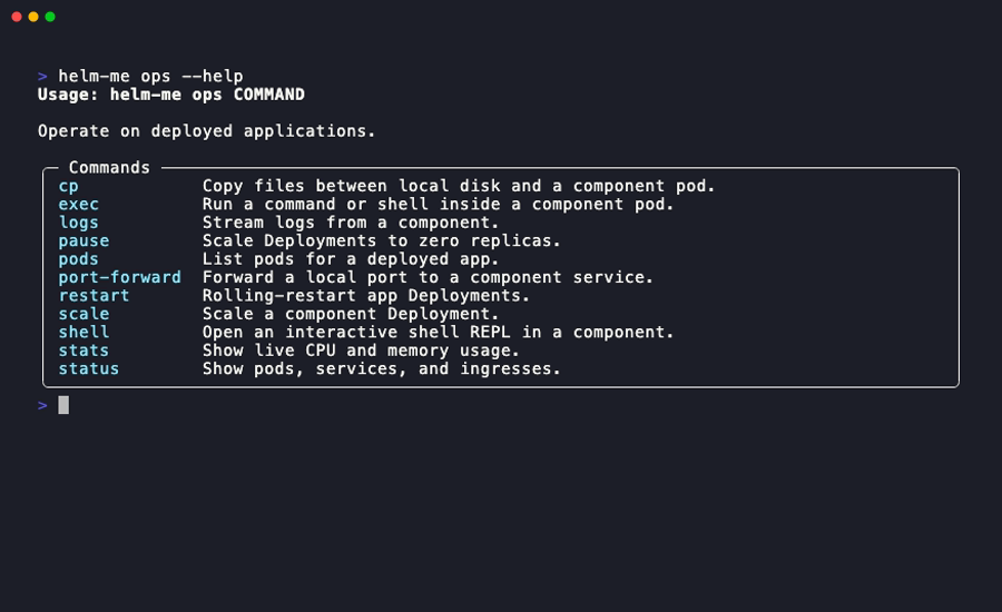 ops commands