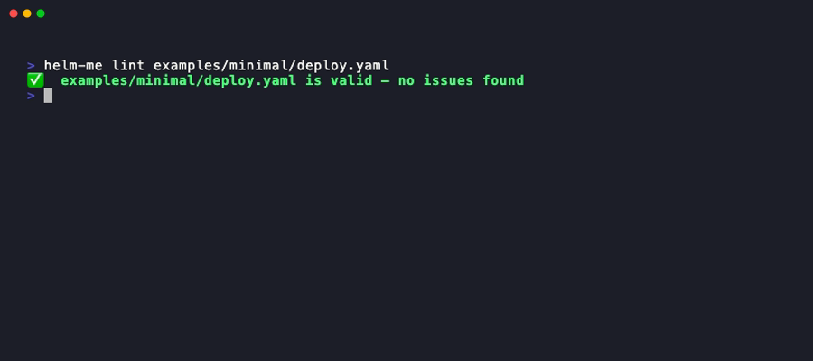 lint output